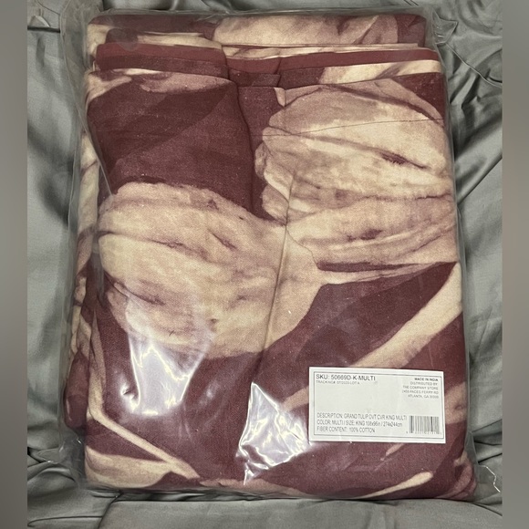 The Company Store Grand Tulip Duvet Cover -Textural Cotton Duck - Picture 5 of 7